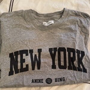 Anine Bing Gray New York Tee